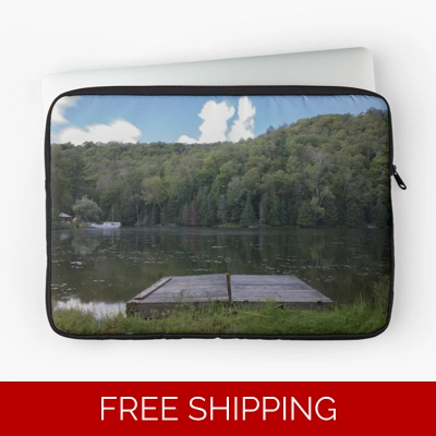 Le Studio Laptop Sleeve Lake Perry 2020 Docks